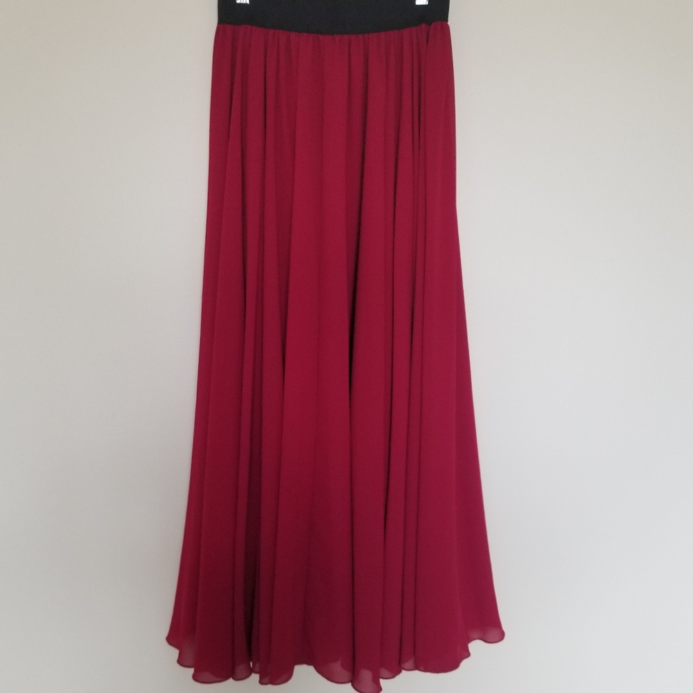 Long Red Skirt